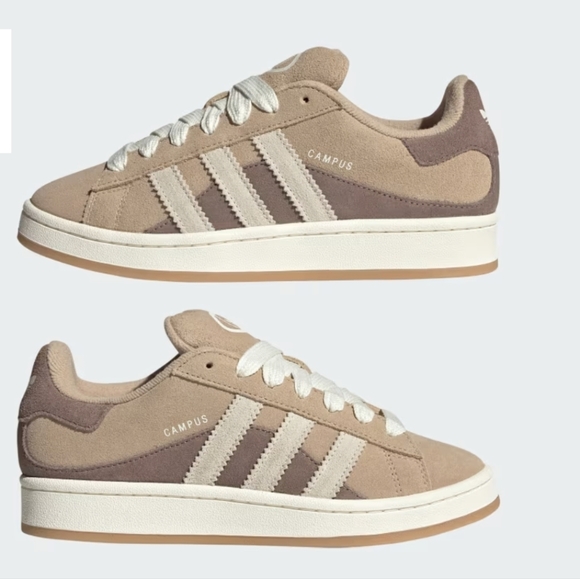 Adidas Women's Campus Sneakers - Beige and Cream (NEW WITH TAGS) - Picture 2 of 2